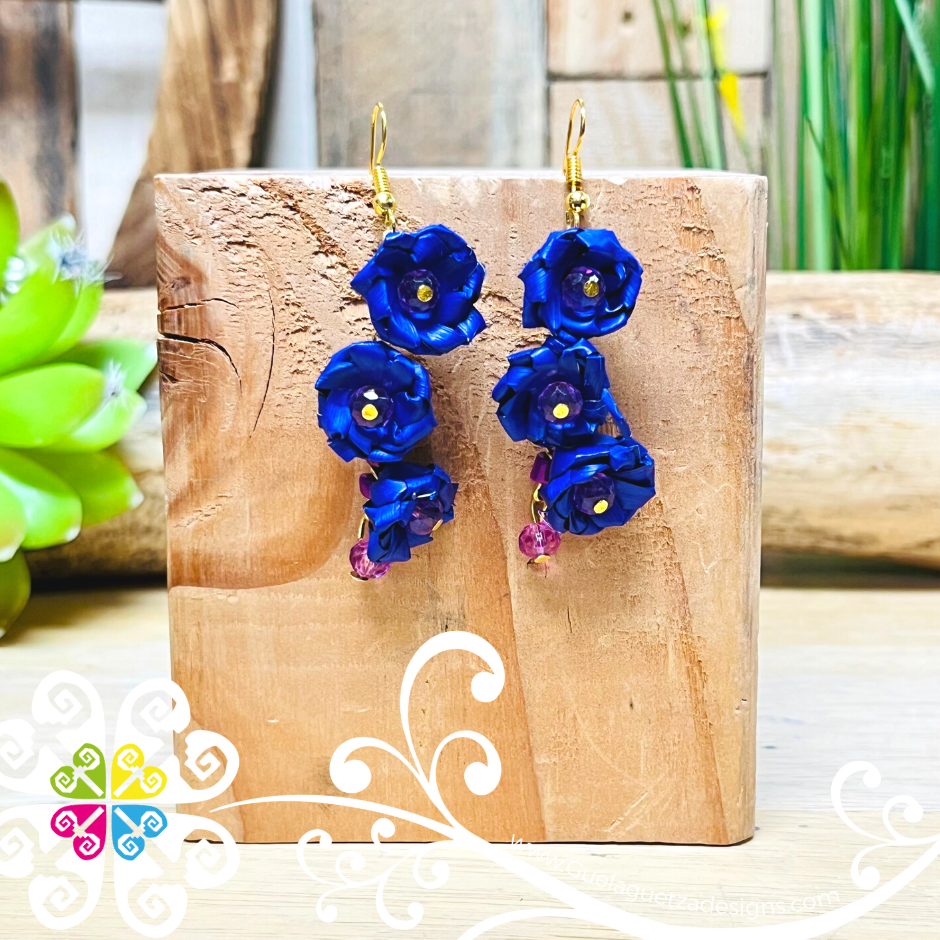 Carnation Palm Earrings - Palm Earrings