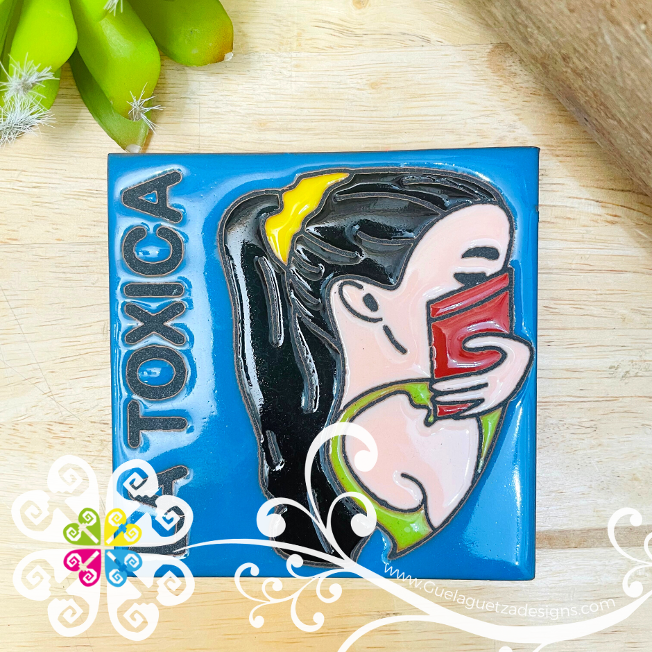 La Toxica - Mexican Loteria Coaster Tile