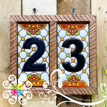 Dots Mexican House Numbers - Tiles Numbers