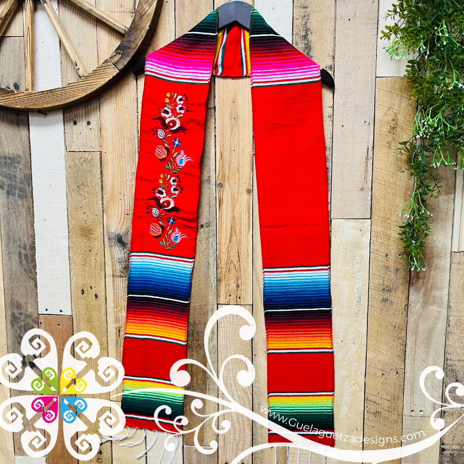 Floreado Sarape Graduation Stole