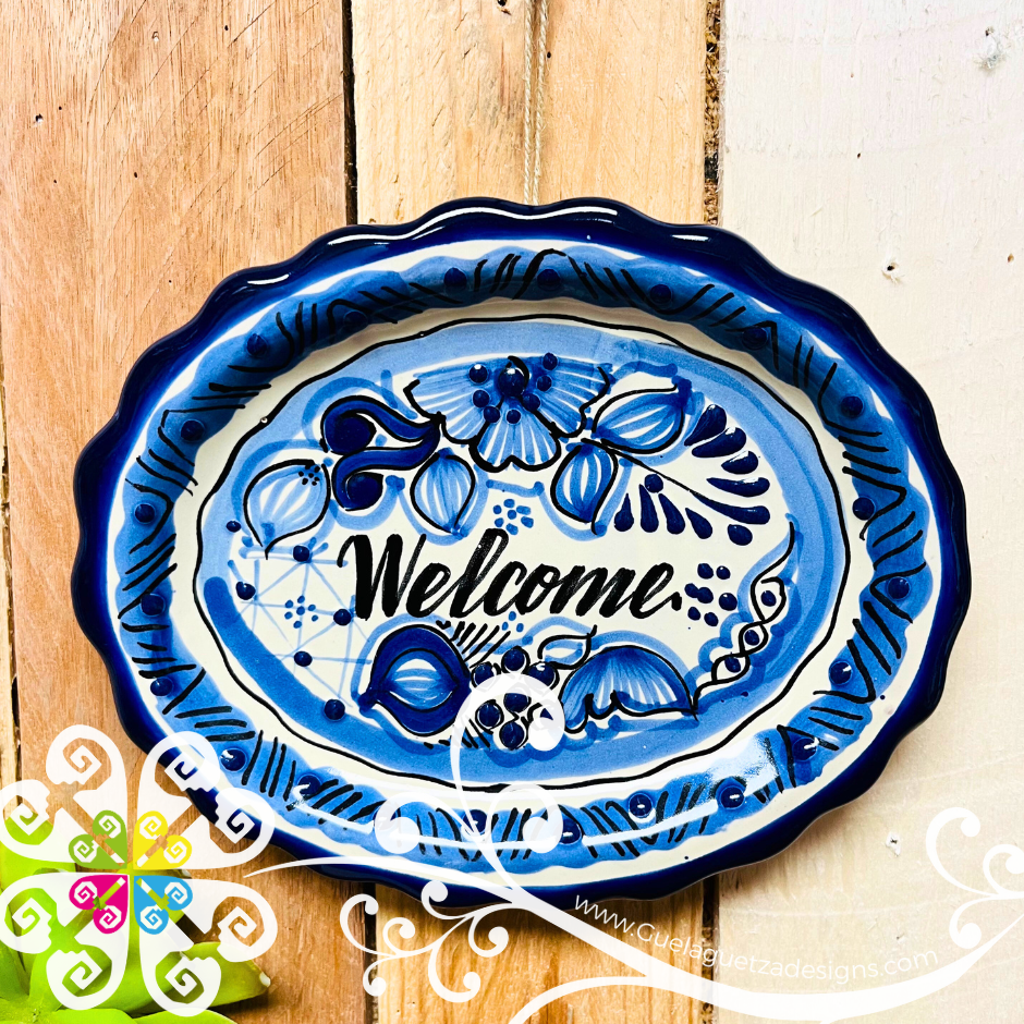 Small Welcome Talavera House Signs - Wall Decor