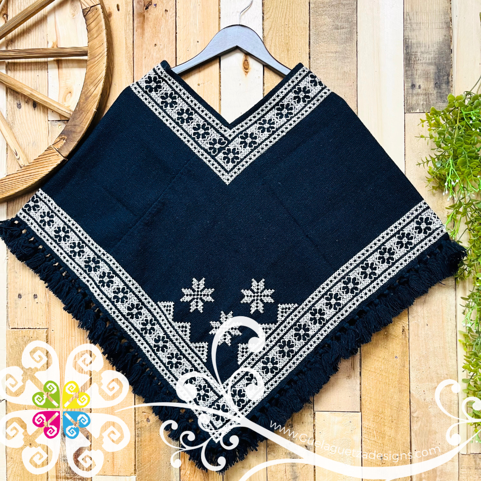 Orillado Design Embroider Poncho - Mañanita