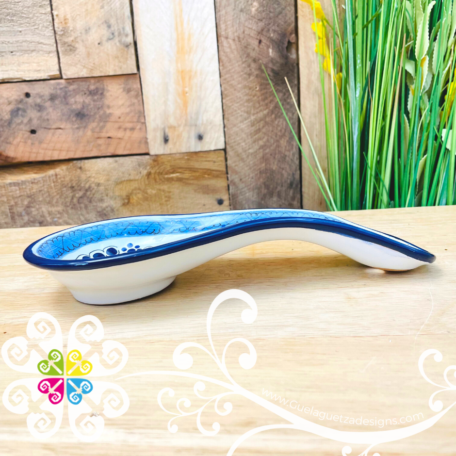 Blue Talavera Spoon Rest - Talavera Kitchen