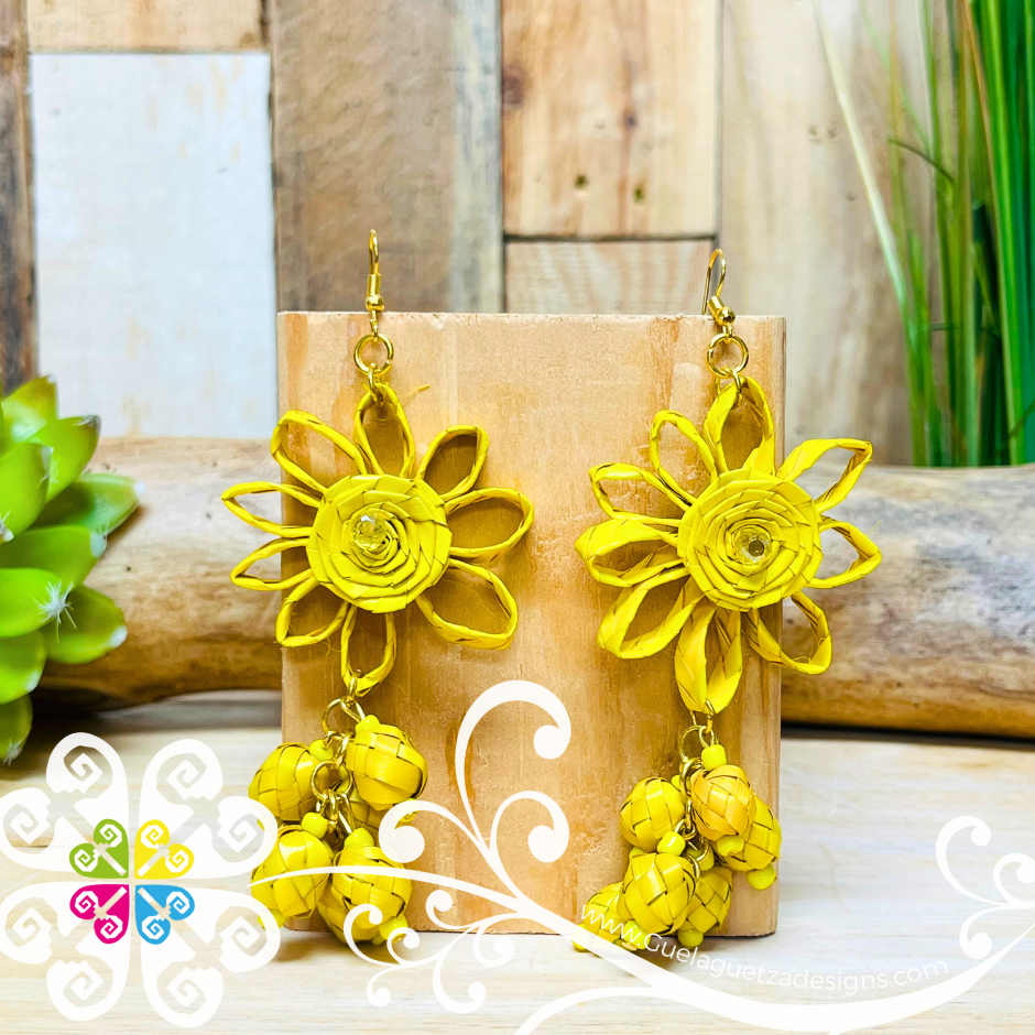 Sunflower Earrings - Palm Earrings