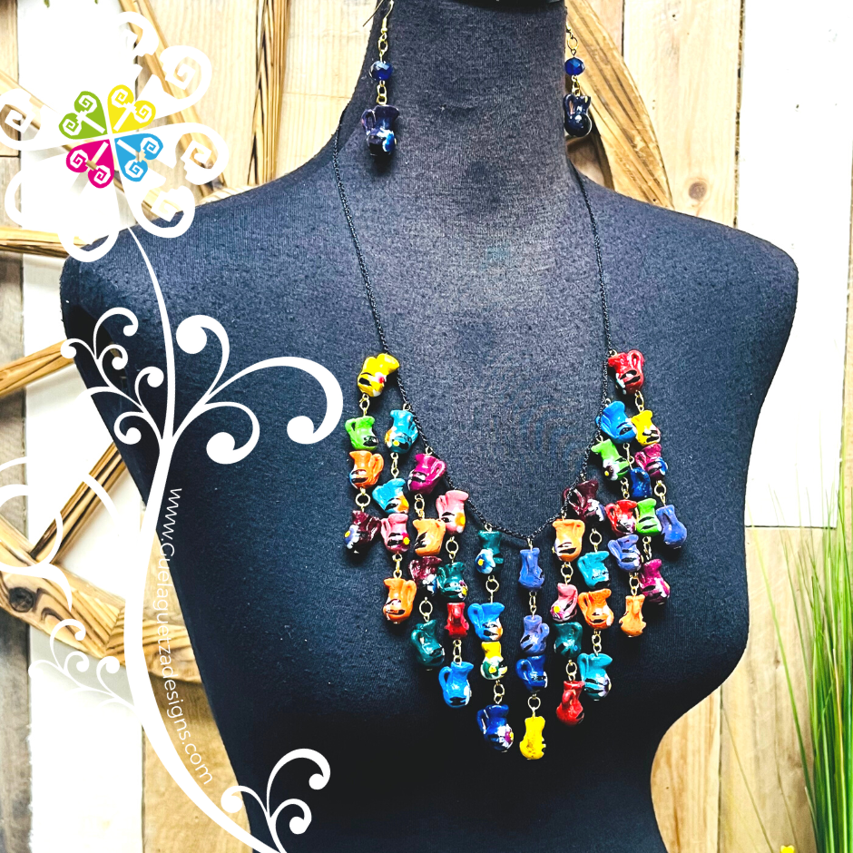 Cocinita Strings Jewelry Set  - Clay Necklace Set