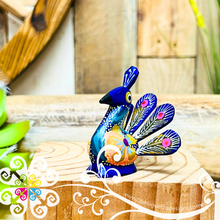 Mini Peacock Alebrije Handcarve Wood Decoration Figure