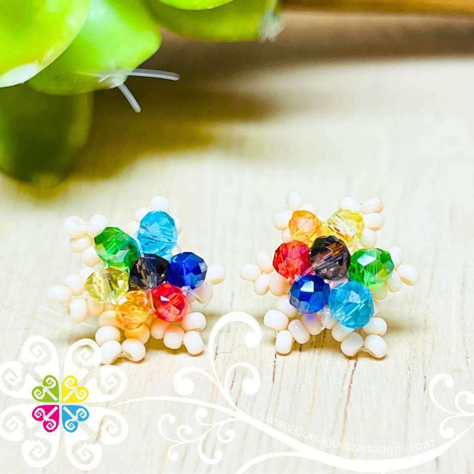 Beaded Star Studs