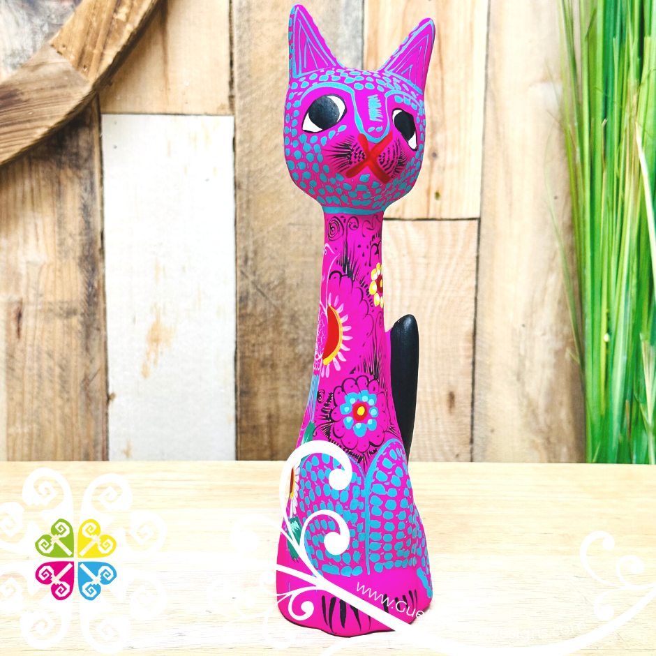 Medium Jaguarundi Cat - Hand painted Cat