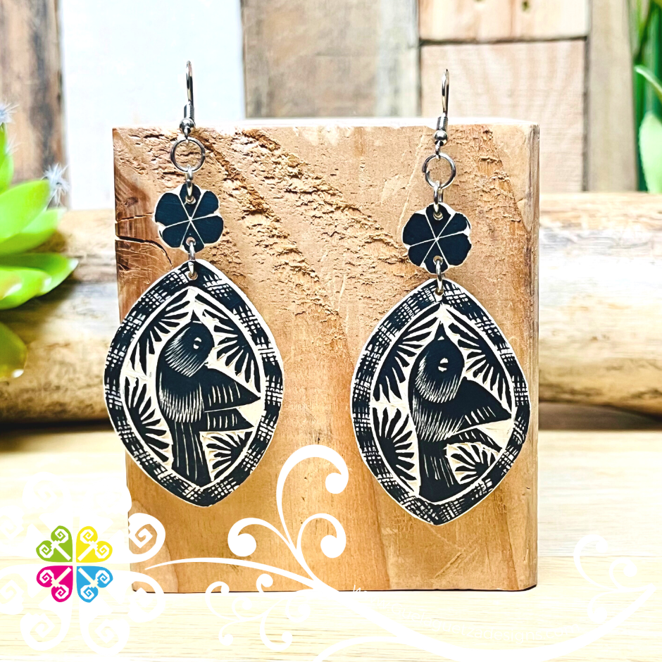 Jicara Oval Artisan Earrings - Earrings