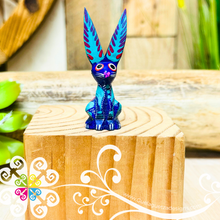 Mini Rabbit Seated Alebrije Handcarve Wood Decoration Figure