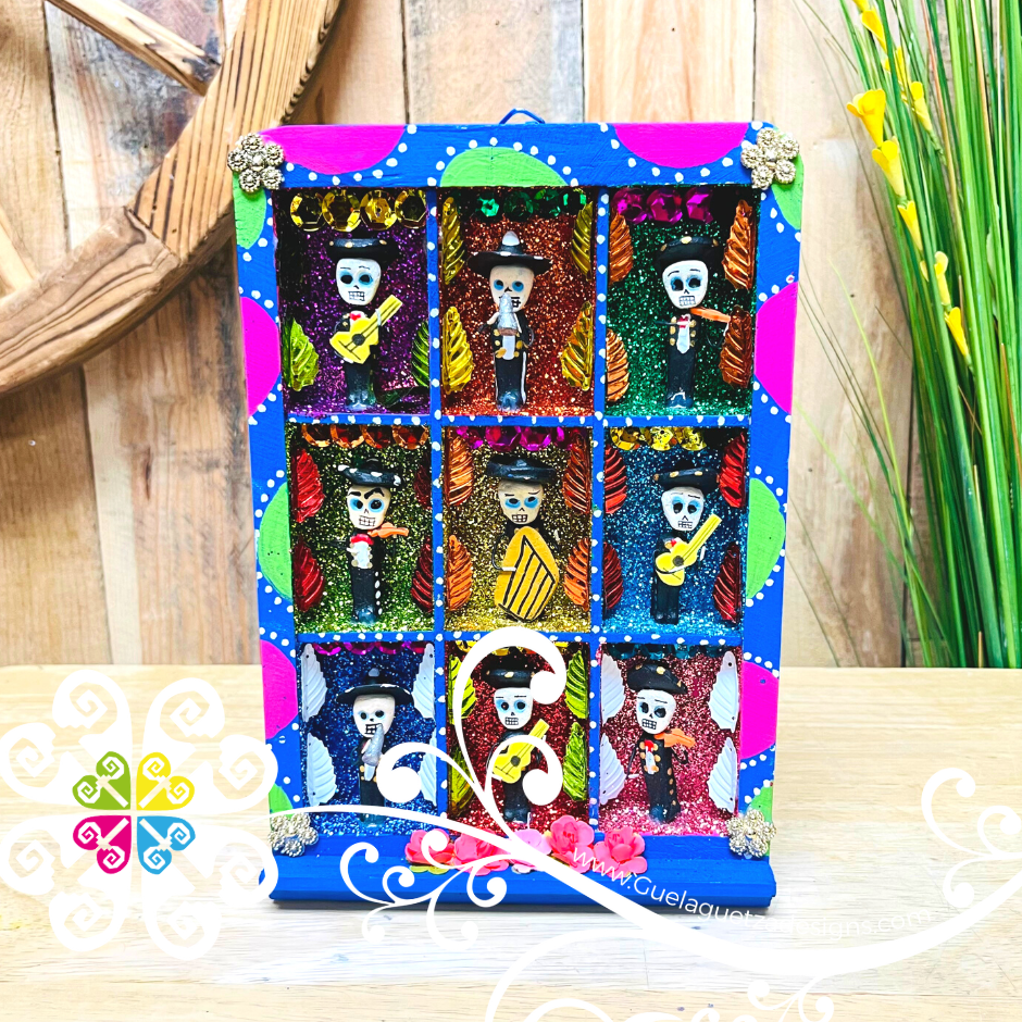 Artistas Mexican Gallery Box Decor - Cajita Decorativa Barro Cocido