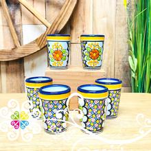 Set of 6 Talavera Tequilero - Talavera Poblana