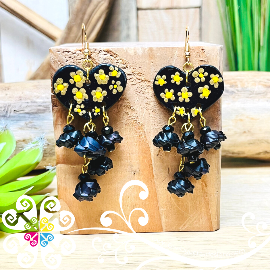 Floral Heart - Palm Earrings