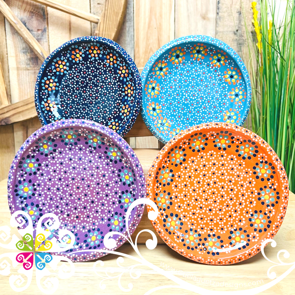 Set of 4 Capula Clay Fino Plato Pastelero - Set Capula Fino Clay Plates