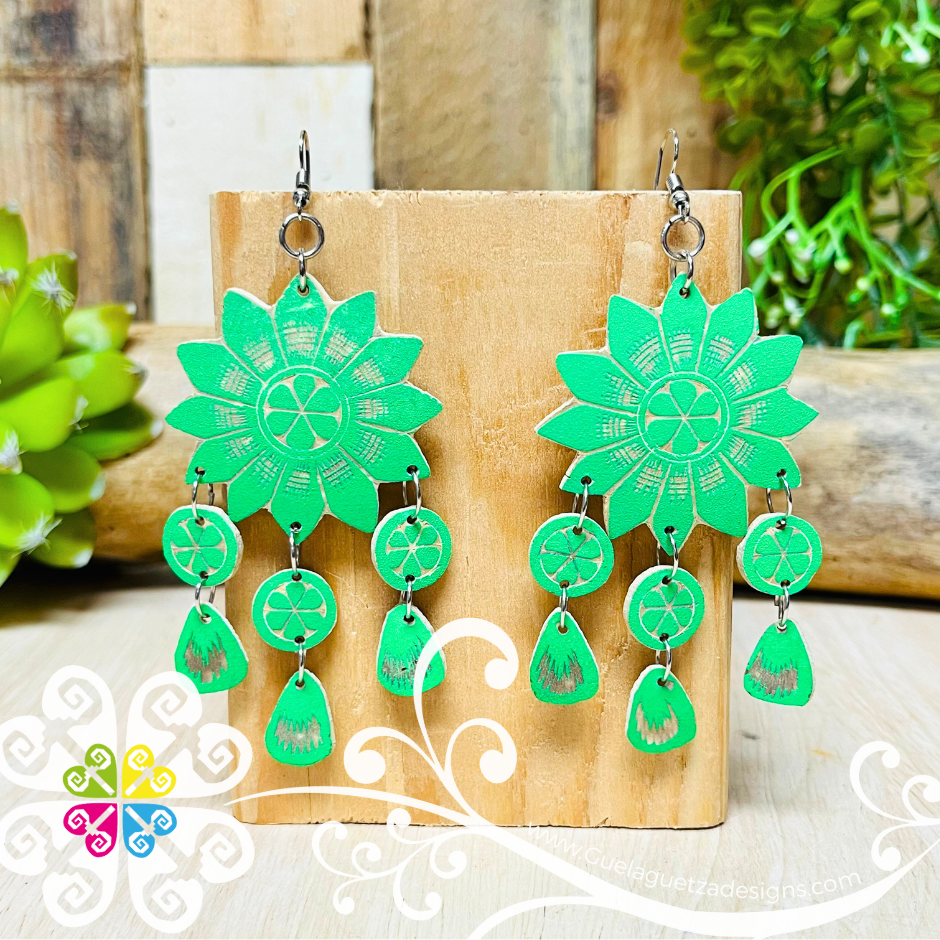 Jicara Flowers Artisan Earrings - Earrings