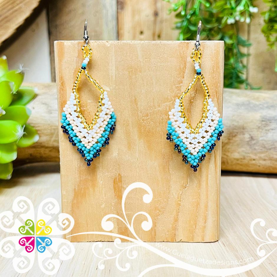 Beaded Diamond Earrings