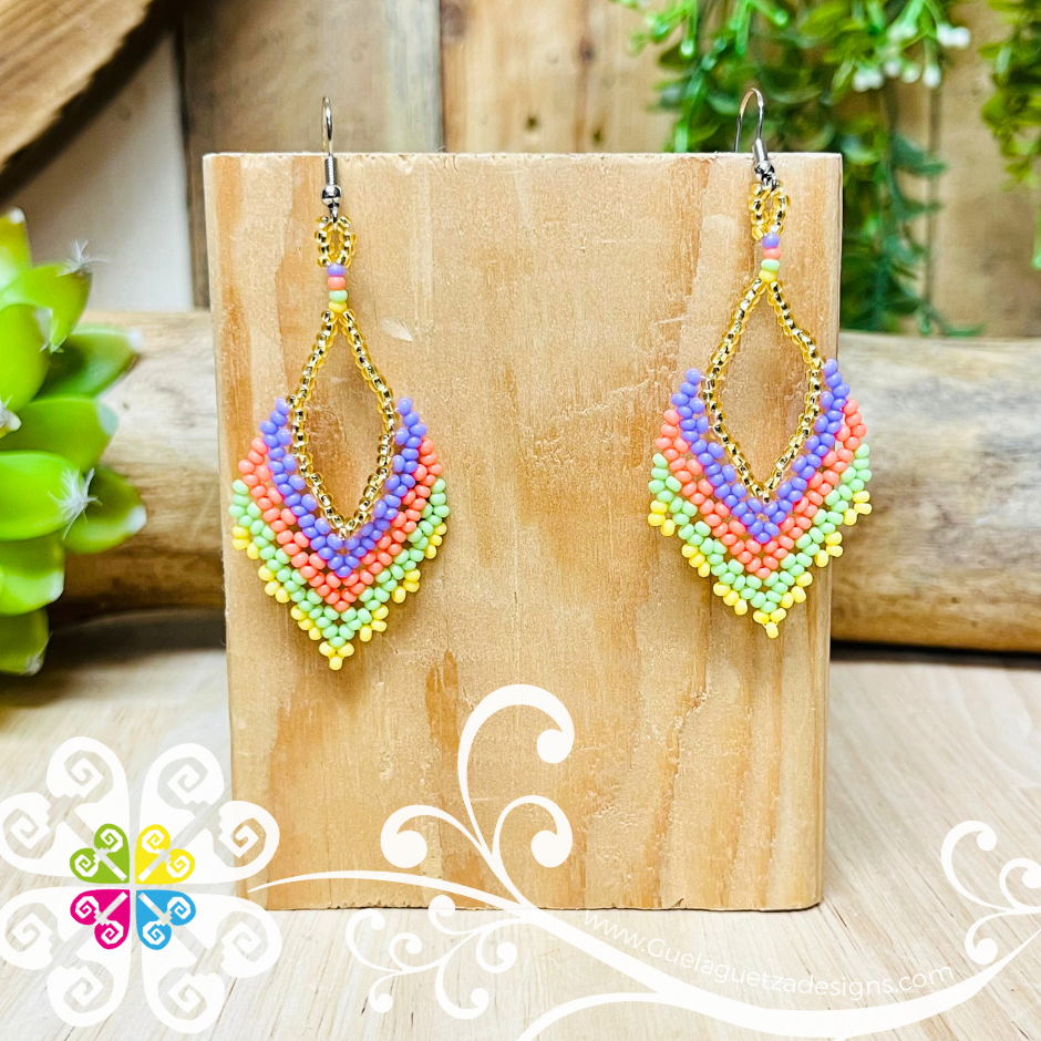 Beaded Diamond Earrings