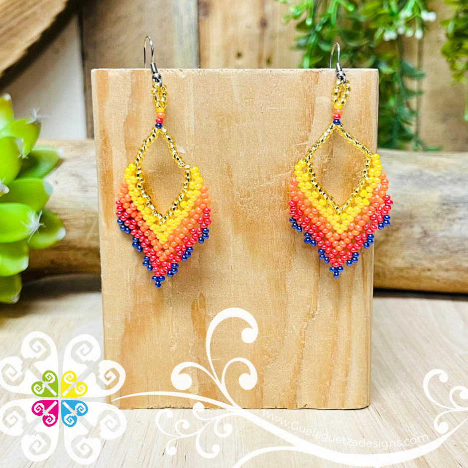 Beaded Diamond Earrings