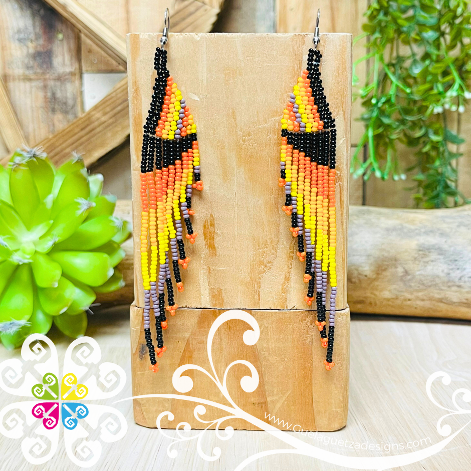 Beaded Angel Wings Earrings