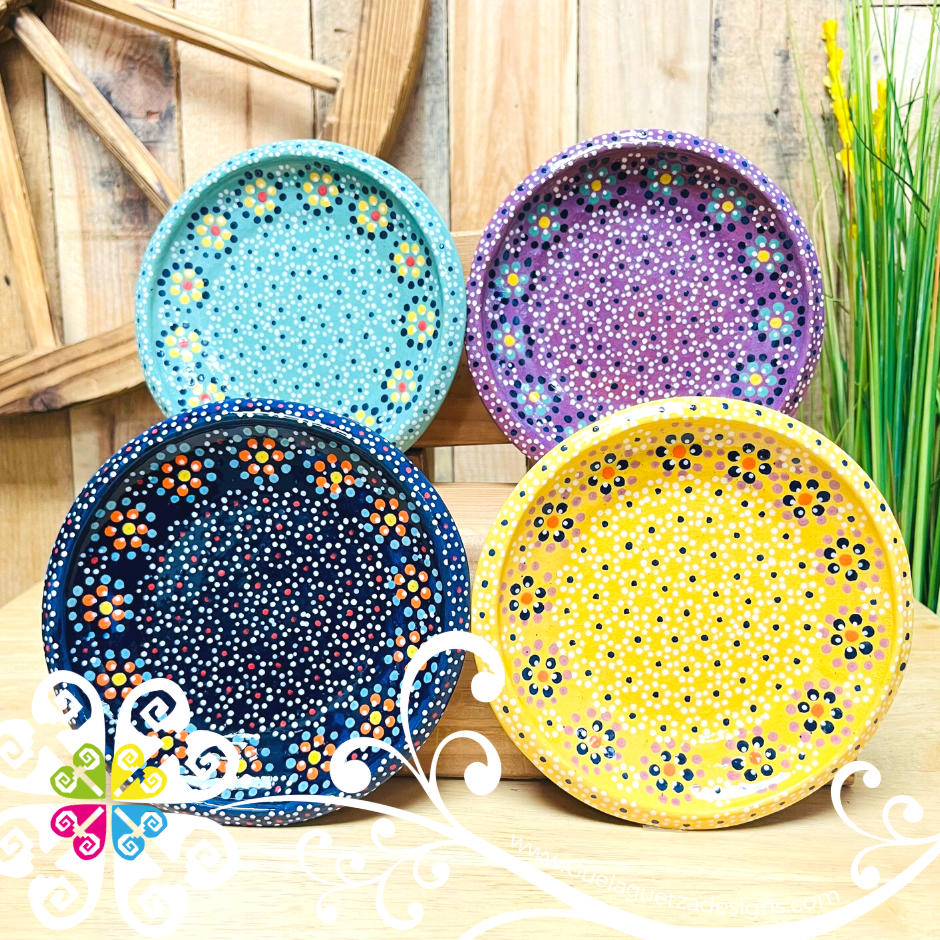 Set of 4 Capula Clay Fino Plato Pastelero - Set Capula Fino Clay Plates