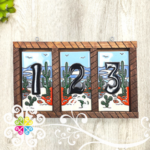 Desert Mexican House Numbers - Tiles Numbers