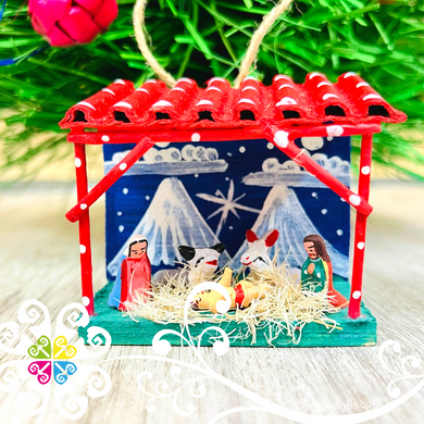 Mini Portalito Ornament Navideno - Nativity Set