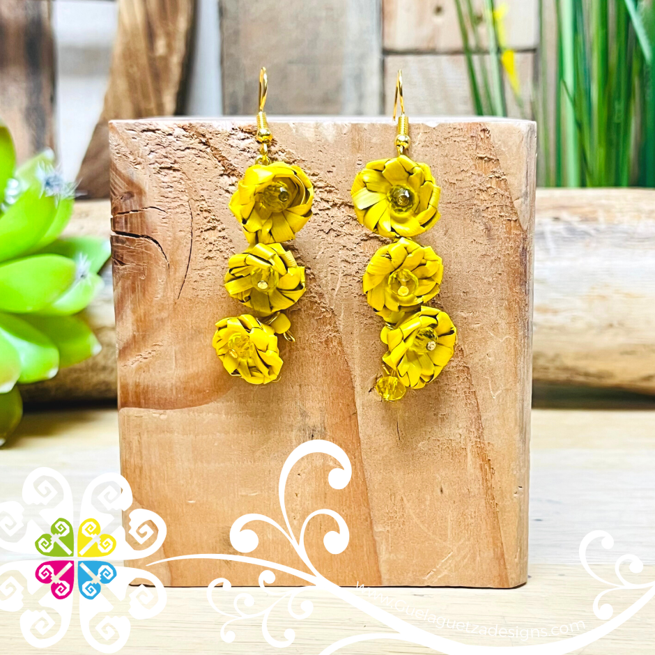 Carnation Palm Earrings - Palm Earrings