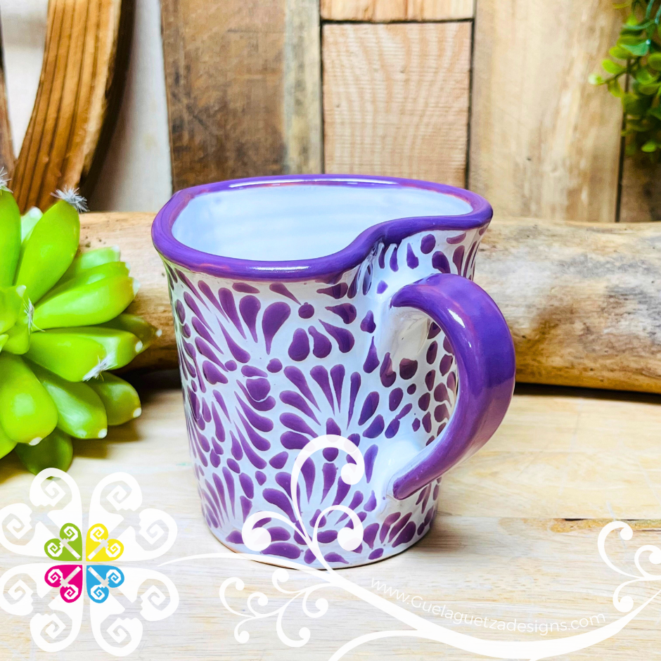 Small Lilac Corazon Talavera Mug - Talavera Home