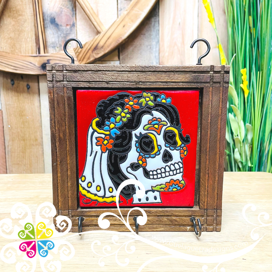 La Novia Key Holder - Day of the Dead Wall Art