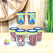 Set of 6 Talavera Tequilero - Talavera Poblana