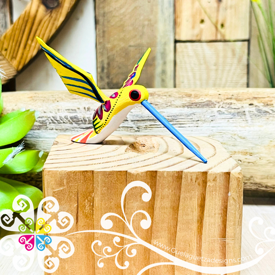 Mini Hummingbird Alebrije Handcarve Wood Decoration Figure