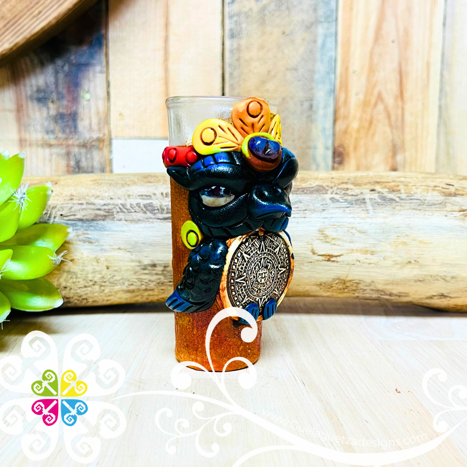 Owl Tequila Shot Glass - Epoxy Clay Tequilero