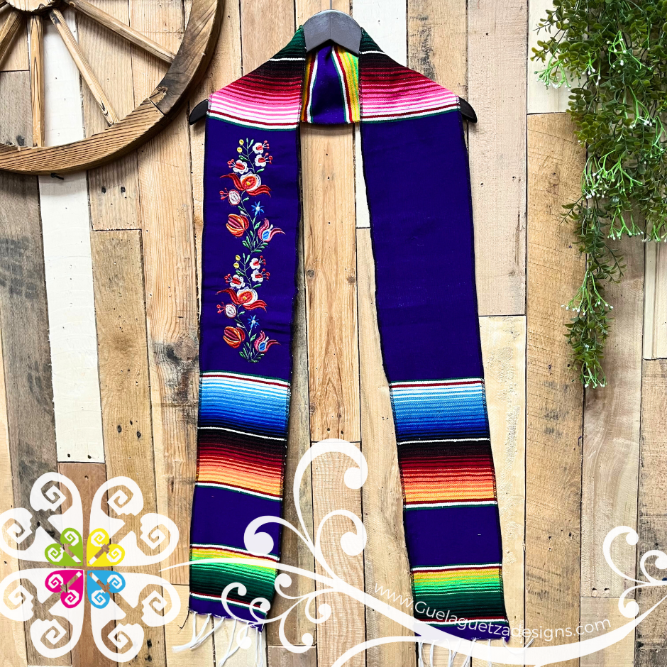 Floreado Sarape Graduation Stole