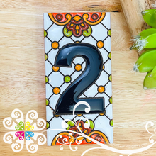 Dots Mexican House Numbers - Tiles Numbers