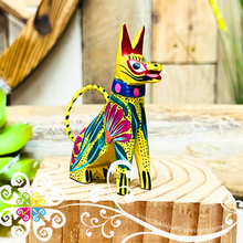 Mini Rottweiler Dog Alebrije Handcarve Wood Decoration Figure