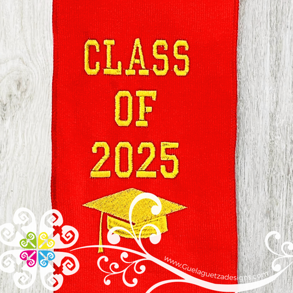 Sarape Graduation Stole with Embroider - Class of 2025