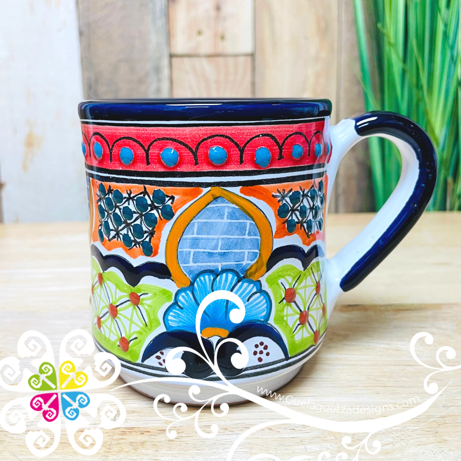 Set of 4 Floral Bouquet - Talavera Mug