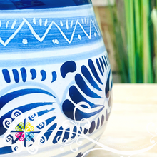 Large Blue Talavera Chocolatera Mug