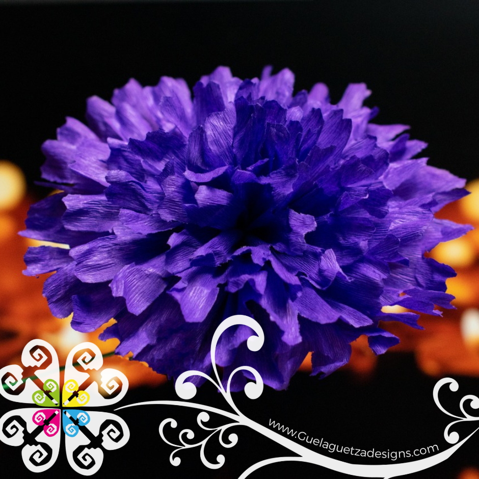 Set of Purple Cempasuchil -  Flor de Dia de Muertos