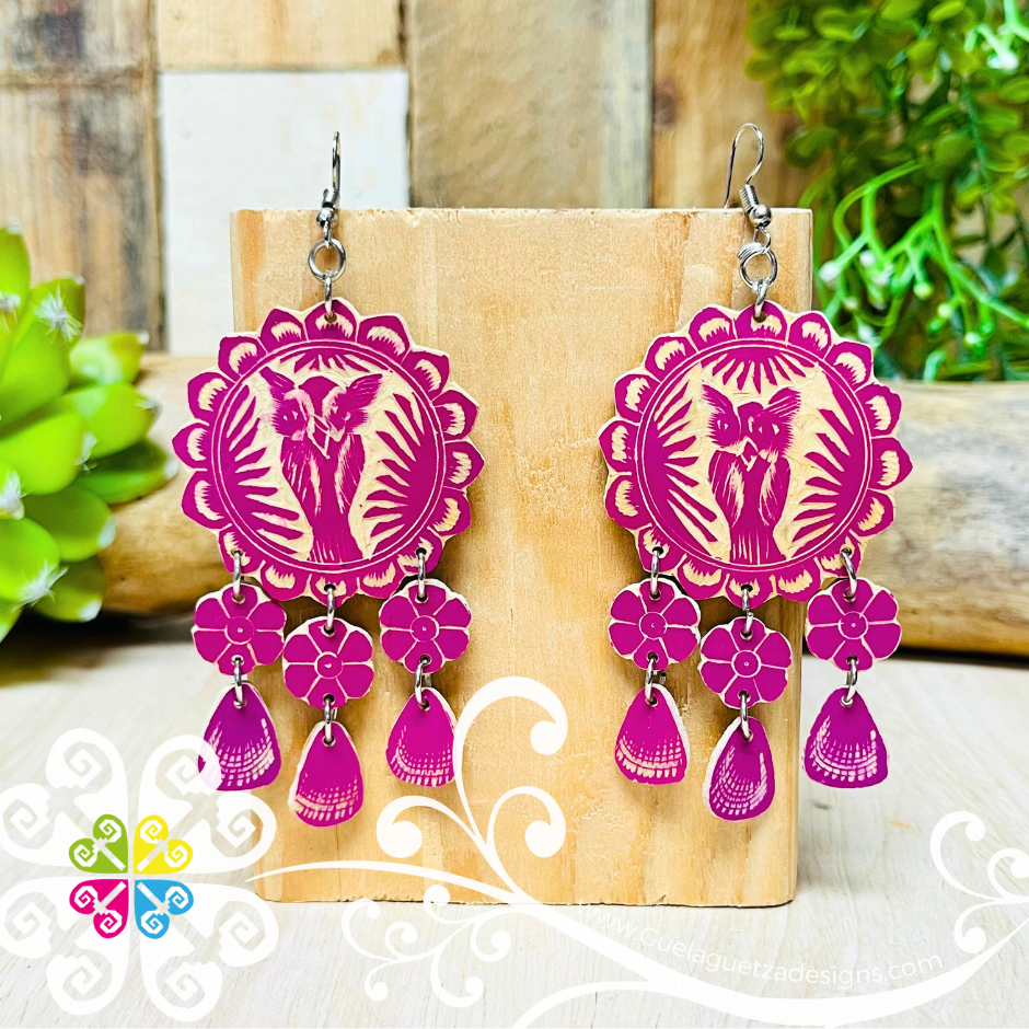 Jicara Flowers Artisan Earrings - Earrings