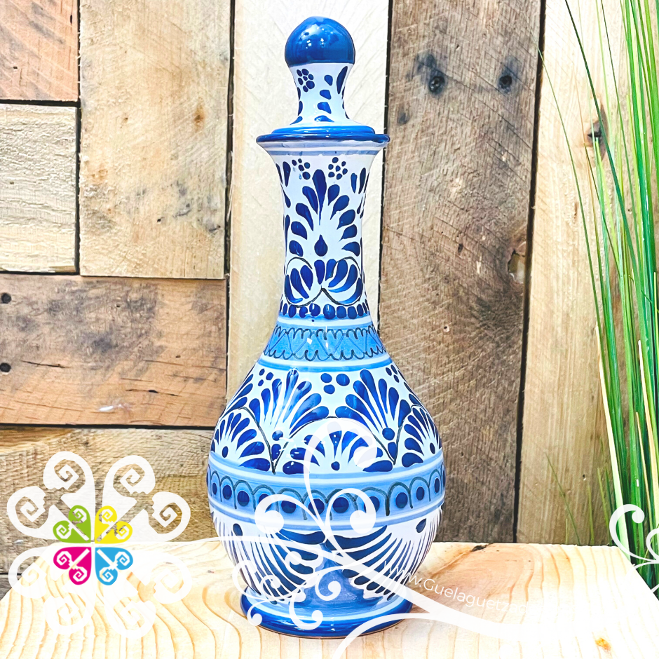 Blue Feathers Talavera Set Tequilero - Talavera Kitchen