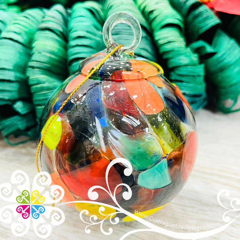 Round Glass Ornaments - Christmas Vidrio Soplado Ornaments