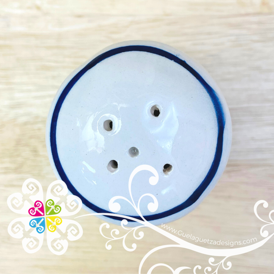 Large Blue Salt Shaker