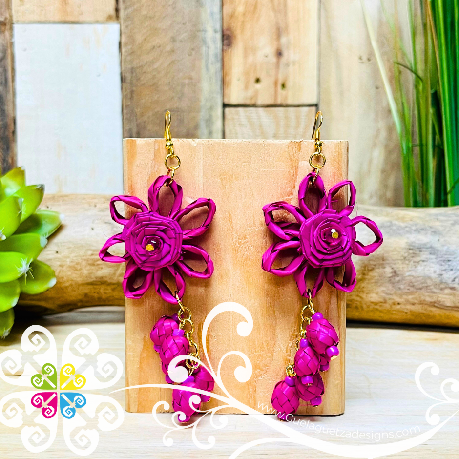 Sunflower Earrings - Palm Earrings