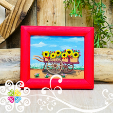 Flower Bed - Embroidered Wood Frame