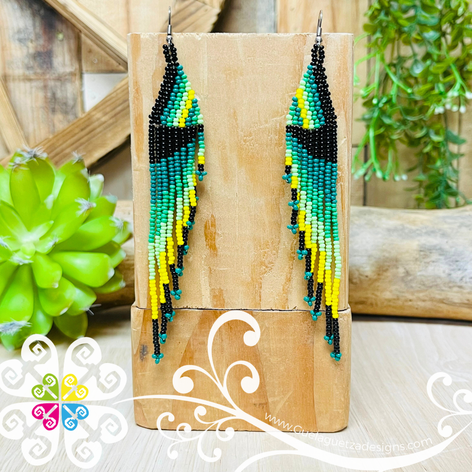 Beaded Angel Wings Earrings