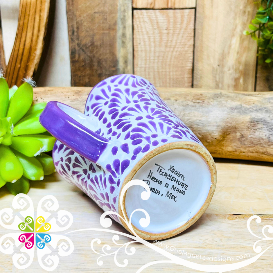 Small Lilac Corazon Talavera Mug - Talavera Home