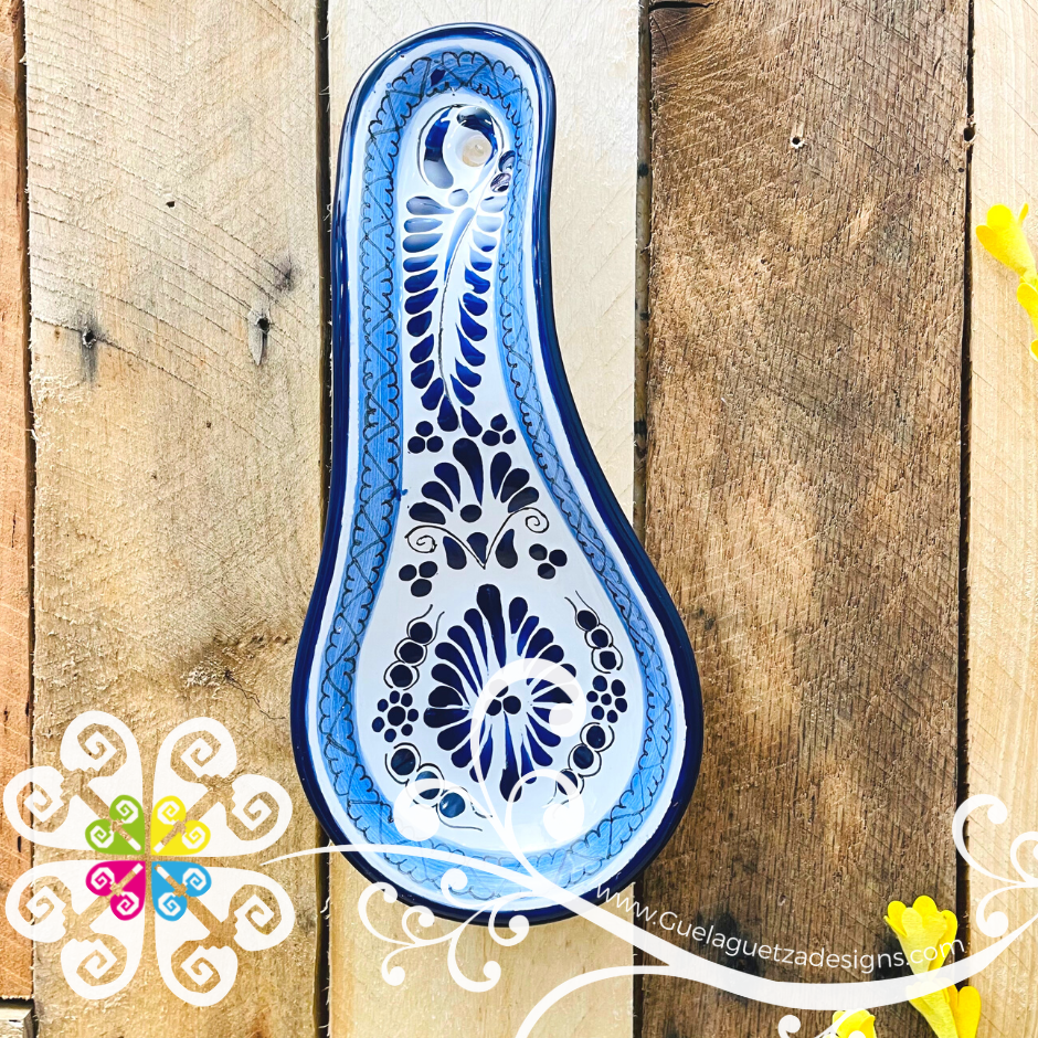 Blue Talavera Spoon Rest - Talavera Kitchen