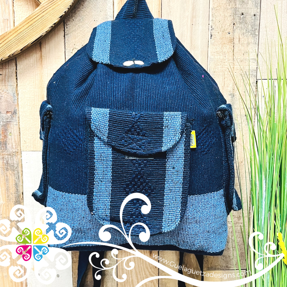 Large Boho Backpack with 3 Pockets - - Mochila Escolar