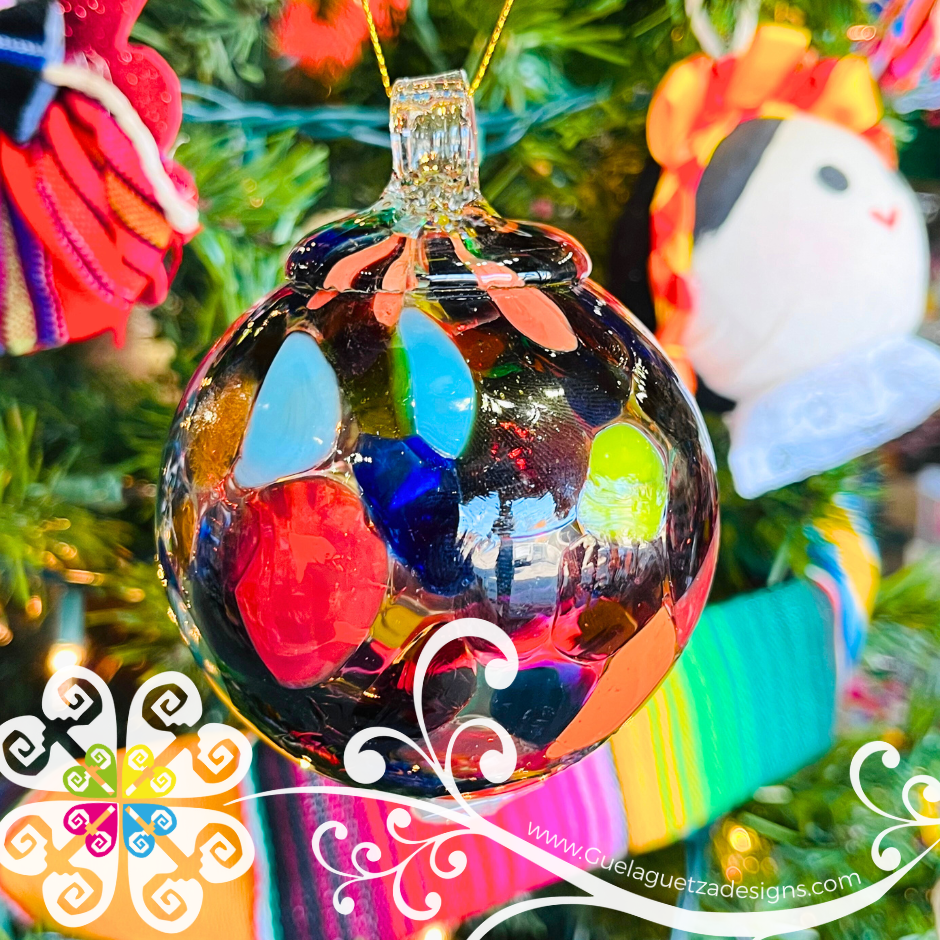 Round Glass Ornaments - Christmas Vidrio Soplado Ornaments